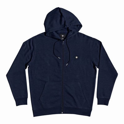 DC Riot Zip-Up Férfi Pulóver Fekete (OPQW67891)